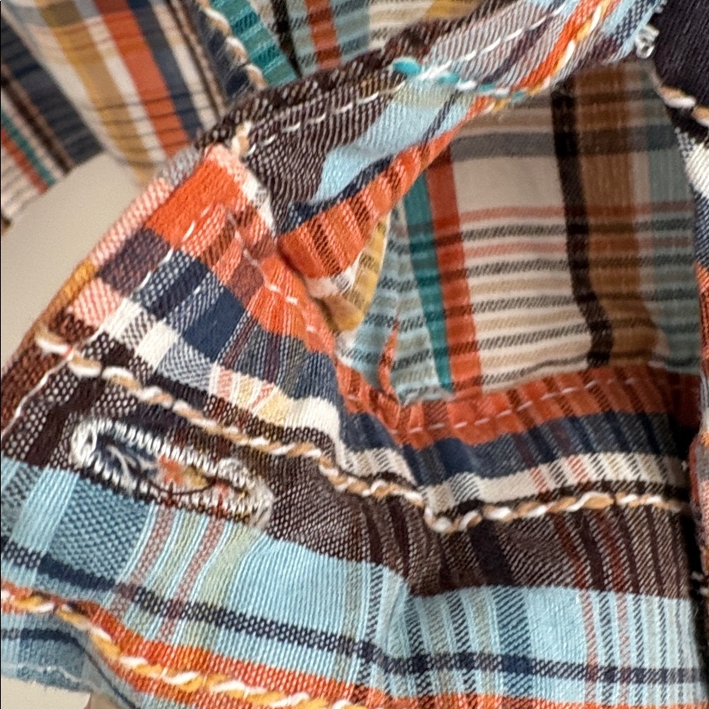 Alfred Dunner Colorful  Button Down Shirt with Embroidered Stitching - Picture 8 of 11